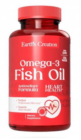 Жирні кислоти Earth‘s Creation Omega 3-1000 mg (Cholesterol Free) 100 софтгель, фото 1