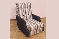 Кресло-Кровать Малютка раскладное ткань Макс браун и Фреш 07 (Катунь ТМ) тканина Макс браун та Луна 08