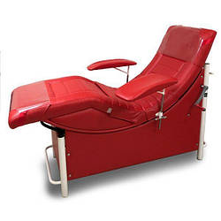 Донорське крісло стаціонарне з електричним регулюванням висоти кушетка донорська