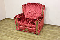 Кресло-Кровать Роксана раскладное ткань Кристалл красный цветок (Катунь ТМ)