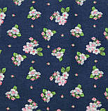 Тканина фланель для сорочок піжам халатів квіти, фото 2
