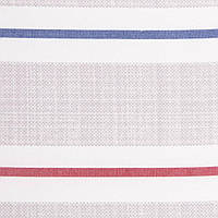 Ткань фланель набивная для постельного белья полоса полоска красная синяя