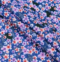 Тканина фланель байка квіти халатна для сорочок піжам