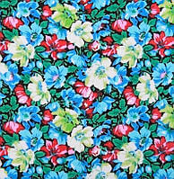 Ткань фланель байка цветы халатная для сорочек пижам