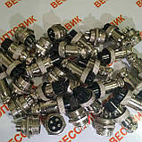 Роз'єм металевий 4-pin 16мм для товарних ваг комплект (мама+тато), фото 7