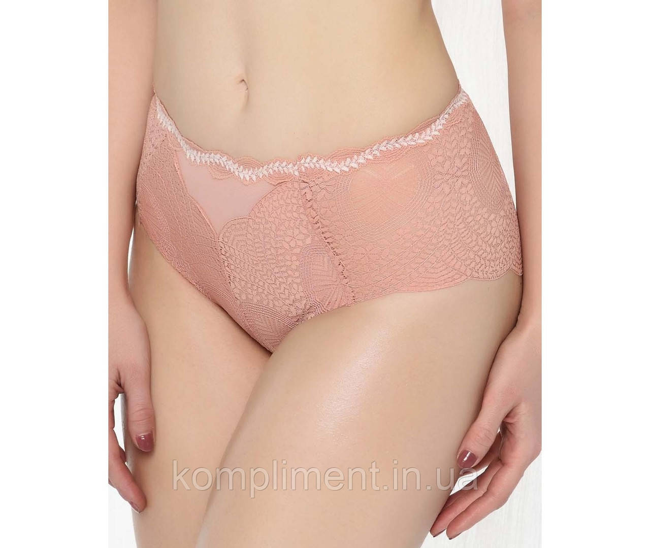 Труси жіночі з мереживом Lanny Moda,51389 персик