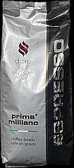 Кава в зернах Prima Espresso Milliano D’ORO 1 кг 80% арабіка, 20% робуста для кавомашини та дому