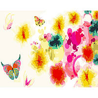 Картина для розпису по номерах GS326 "Абстракція метелики" 40х50 см