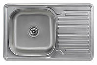 Кухонная мойка из нержавеющей стали Platinum САТИН 7850 (0,8/180 мм)