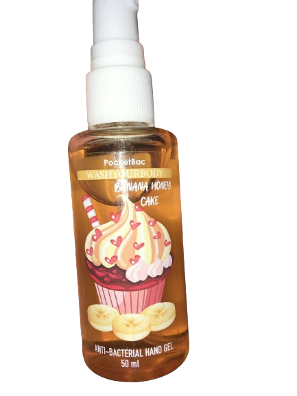 Антисептик для рук PocketBac WashYourBody Banana Honey Cake 50 мл