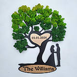 Сімейна картина. Романтична Картина на подарунок на весілля молодятам, подарунок на річницю весілля дружині, фото 5