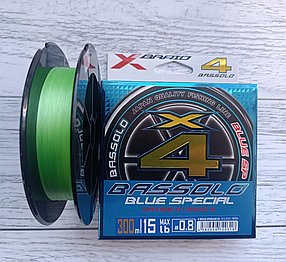 Шнур рибальський YGK Bassolo X4 300m #0.8 15lb