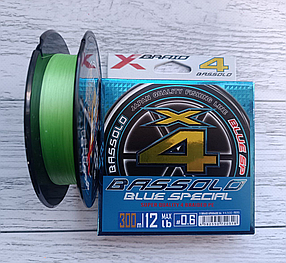 Шнур рибальський YGK Bassolo X4 300m #0.6 12lb