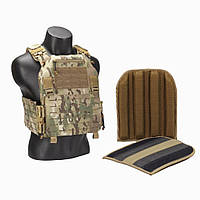 Плитоноска GAF Military Multicam з боковими карманами +Демпфер, краща якість, оригінал UA