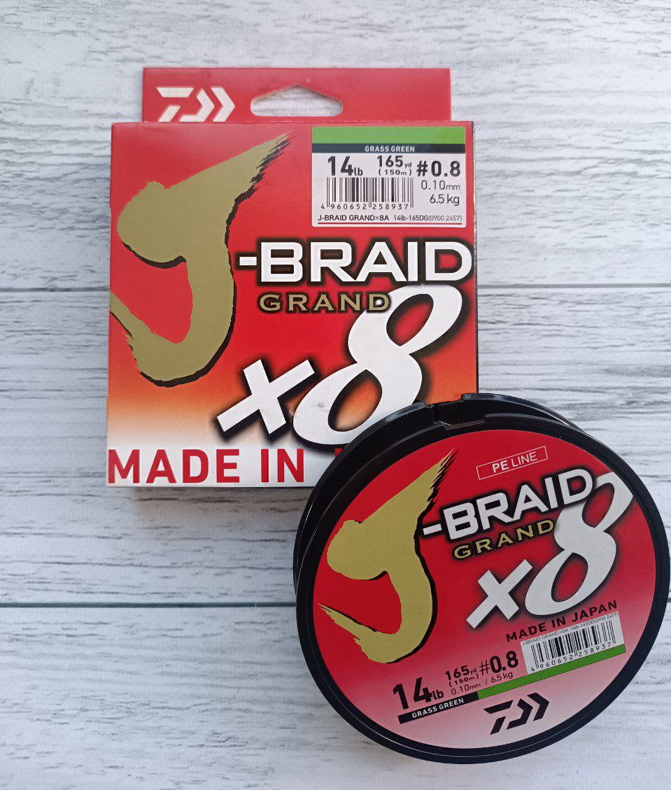 Шнур для риболовлі Daiwa J-Braid GRAND x8 150м 0.10мм