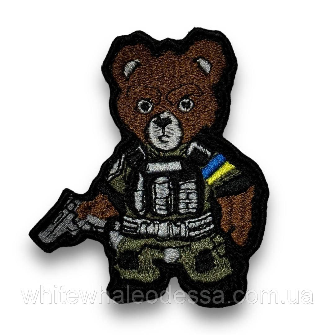 Шеврон ліпучці Бойовий ведмідь / Нашивка Бойовий мішка