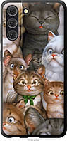 Чехол tpu черный Endorphone Samsung Galaxy S21 FE коты (1653b-2302-26985) VA, код: 7948899