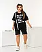 Жіночий літній костюм футболка + шорти великого розміру, фото 5