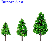 Декоративные деревья высокие от 8 см до 12 см для флорариума, мини-сада, минкроланшафта, диорам, моделизма Тополь 8см