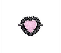 Кольцо "Pink Heart" / регулируемое / женское / универсальное / блестящее кольцо