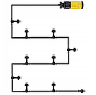 Комплект для крапельного поливання саду городу туманоутворювач і зволоження повітря Aqualin різний метраж, фото 2