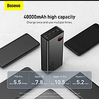 Портативна Батарея Baseus Adaman Digital Display 40000mAh 22.5W, фото 3