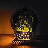 Романтичний нічник - романтичний подарунок дружині, дівчині на день Святого Валентина, фото 3