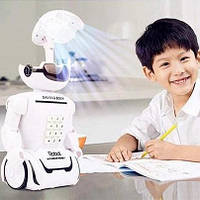 Электронная детская копилка - сейф с кодовым замком и купюроприемником Робот Robot Bodyguard и QL-504 лампа