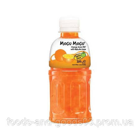 Негазований напій з кокосовим желе Могу / Mogu Mogu Orange nata de coco 320 мл