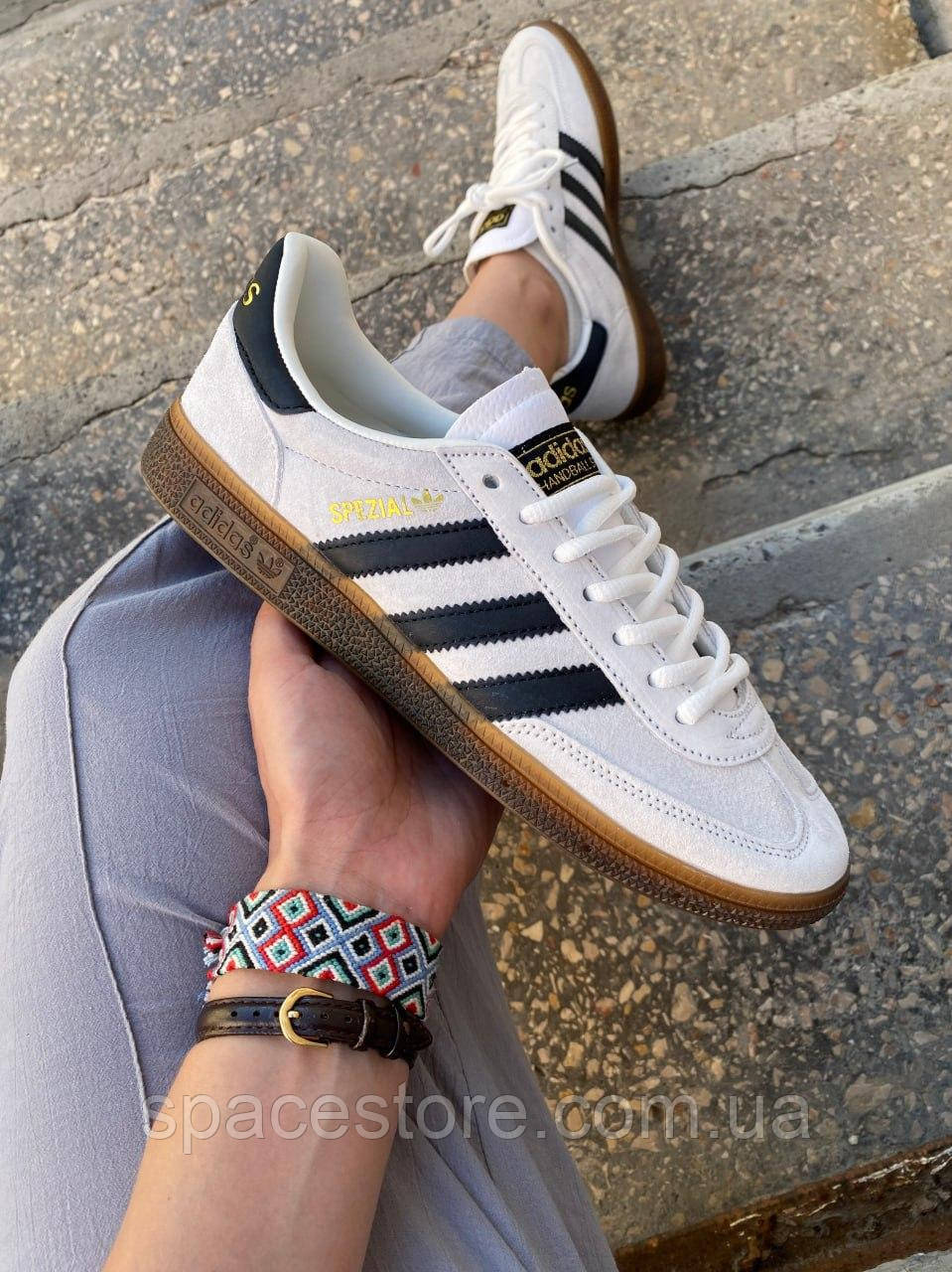 Мужские/Женские кроссовки Adidas Spezial Grey/Black адидас спешл замша ...