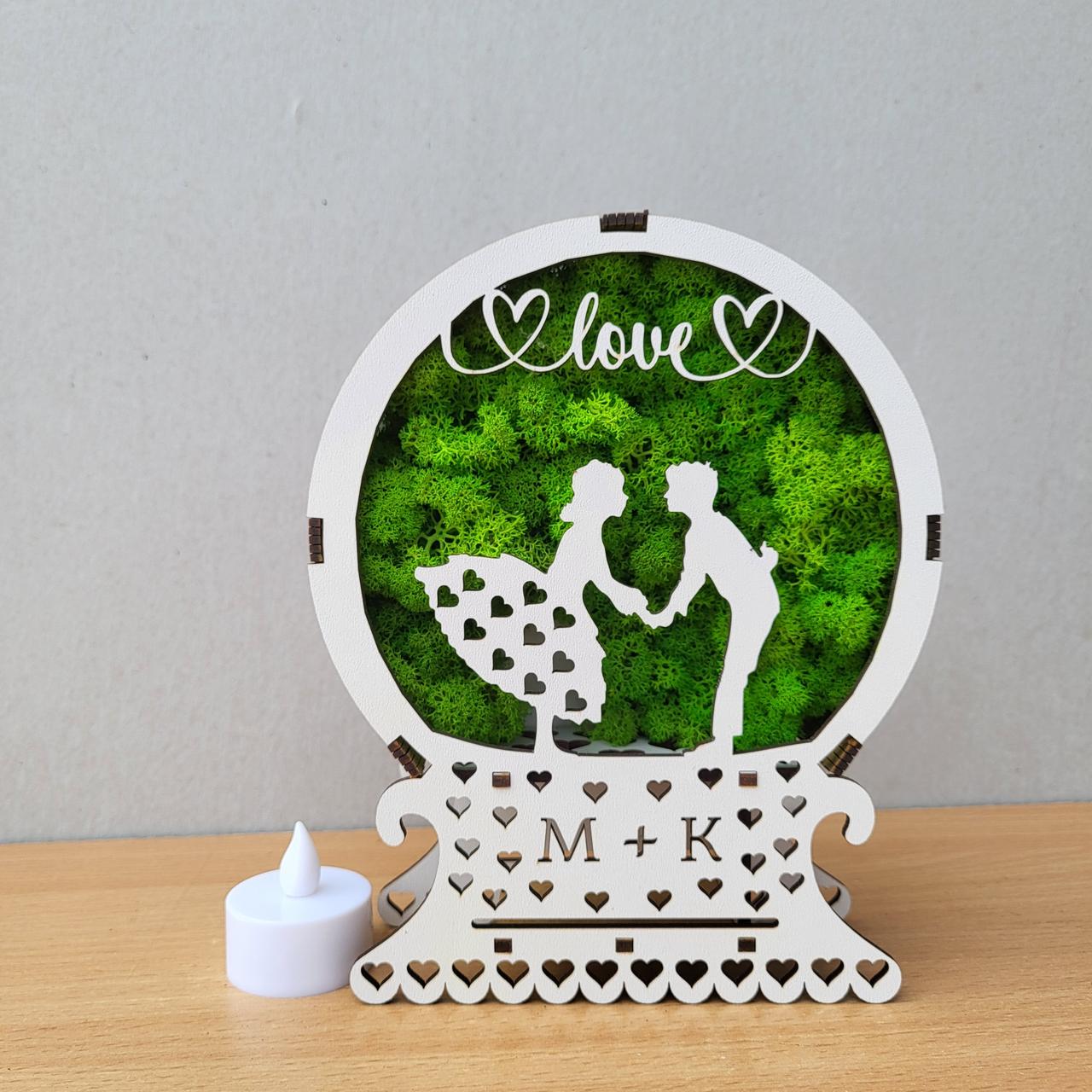 Романтичний нічник - романтичний подарунок дружині, дівчині на день Святого Валентина, фото 1