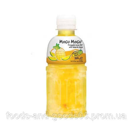 Негазований напій з кокосовим желе Могу / Mogu Mogu Pineapple nata de coco 320 мл