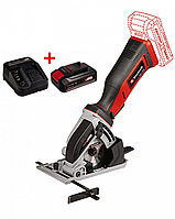 Аккумуляторная минипила дисковая (роторайзер) Einhell TE-CS 18/89 Li-Solo: с АКБ 18V 2.5Ah TVM
