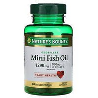 Рыбий жир Nature's Bounty (Mini Fish Oil) 1290 мг 90 миникапсул