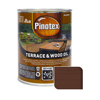 Деревозащитное масло PINOTEX TERRACE & WOOD OIL (Террасное масло Тик) 1 л - фото 1 - id-p2097173334