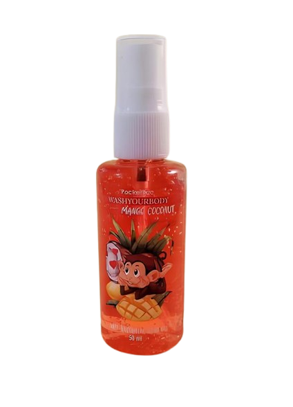 Антисептик для рук PocketBac WashYourBody MANGO COCONUT 50 мл
