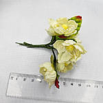 Бутоньєрка "Яблуневий цвіт" молочна 3.5 см, фото 3