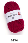 Нитки пряжа для в"язання напіввовна з альпакою ALPINE ALPACA Альпіне Альпака YarnYart ЯрнАрт №  1434 - вишня