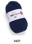 Нитки пряжа для в"язання напіввовна з альпакою ALPINE ALPACA Альпіне Альпака YarnYart ЯрнАрт №  1437 - синий