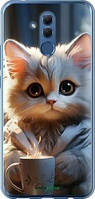 Чехол на Huawei Mate 20 Lite White cat "5646u-1575-10746"