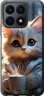 Чехол на Huawei Honor X8a White cat "5646u-2963-10746"