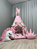 Вігвам Магія БОНБОН Повний комплект, вігвам для дівчинки, вігвам для дітей, дитячий вігвам, дитячий будиночок, дитяча палатка, фото 2