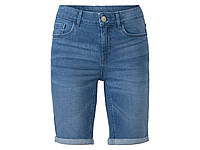 Шорты Бермуды джинсовые для женщины Esmara 367973 W32 Синий