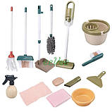 Дитячий набір для прибирання з пилососом Стійка з інструментами і відерце 14 предметів (60441), фото 3