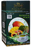 Чай Ransar зелений GP1 з ароматом манго та персика Mango&Peach 100 г (56073)