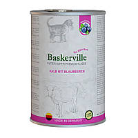 Baskerville Super Premium Kalb Mit Brlaubeeren Телятина с черникой для котят 400 г