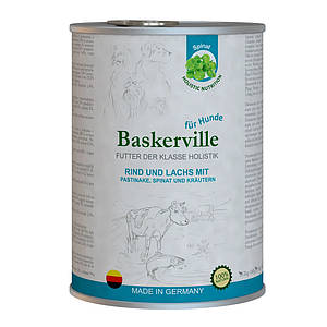 Baskerville Holistic Kalb und Lachs для собак лосось і яловичина 400 г