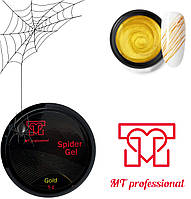 Spider gel Gold гель паутинка МТ professional, 5ml для дизайна ногтей