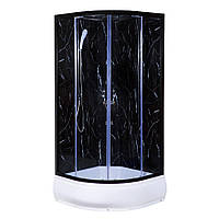 Гідробокс TKF90-30 BP Чорний Онікс BG 90x90x215 середній піддон DMB