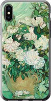 Чехол на iPhone X Винсент Ван Гог. Ваза с розами "5543u-1050-10746"